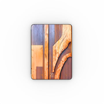 iPad case: Walnut Mosaic Wood