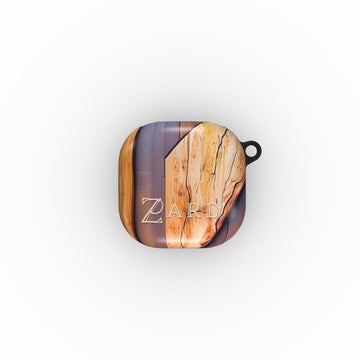 Samsung Buds case: Walnut Mosaic Wood