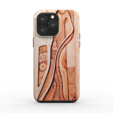 Phone tough case: Plywood Flow
