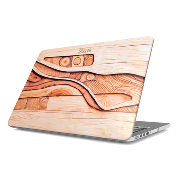 MacBook snap case: Plywood Flow