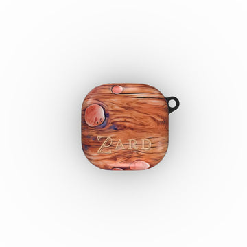 Samsung Buds case: Nailed Rustic Wood