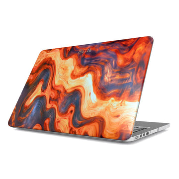 MacBook snap case: Burning Wood