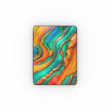 iPad case: Emerald Copper Timber