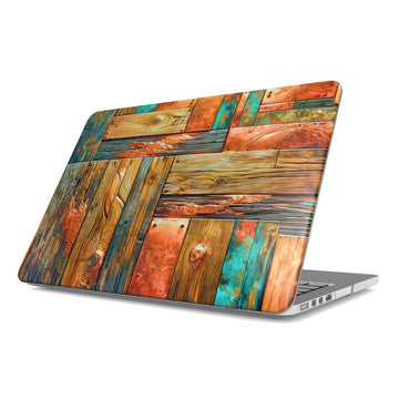 MacBook snap case: Copper Plated Wood
