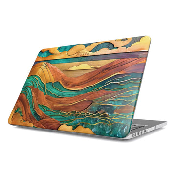 MacBook snap case: Emerald Rustic Ocean