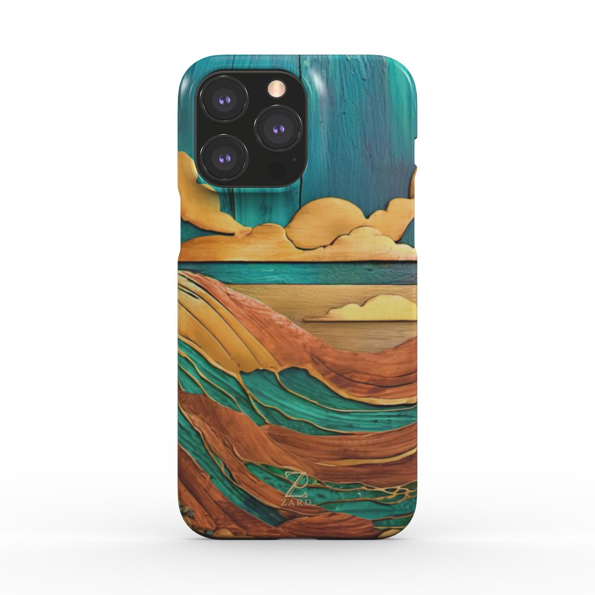 Phone snap case: Emerald Rustic Ocean