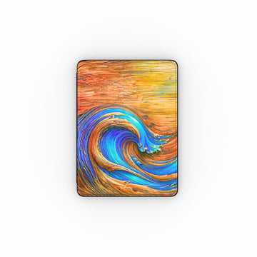 iPad case: Timber Sapphire Wave