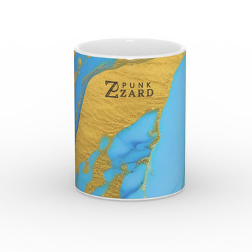 Mug: Azure Golden Marble