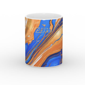 Mug: Sapphire Amber Marble