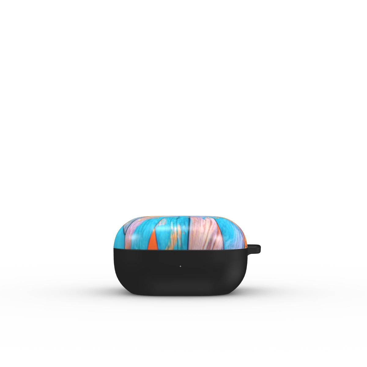 Samsung Buds case: Turquoise Rustic Wood