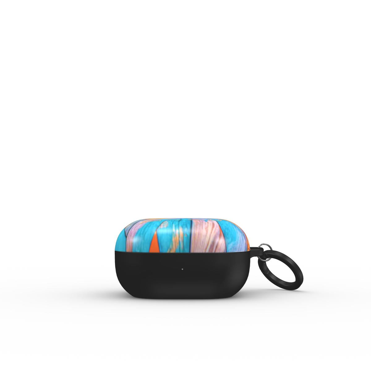 Samsung Buds case: Turquoise Rustic Wood