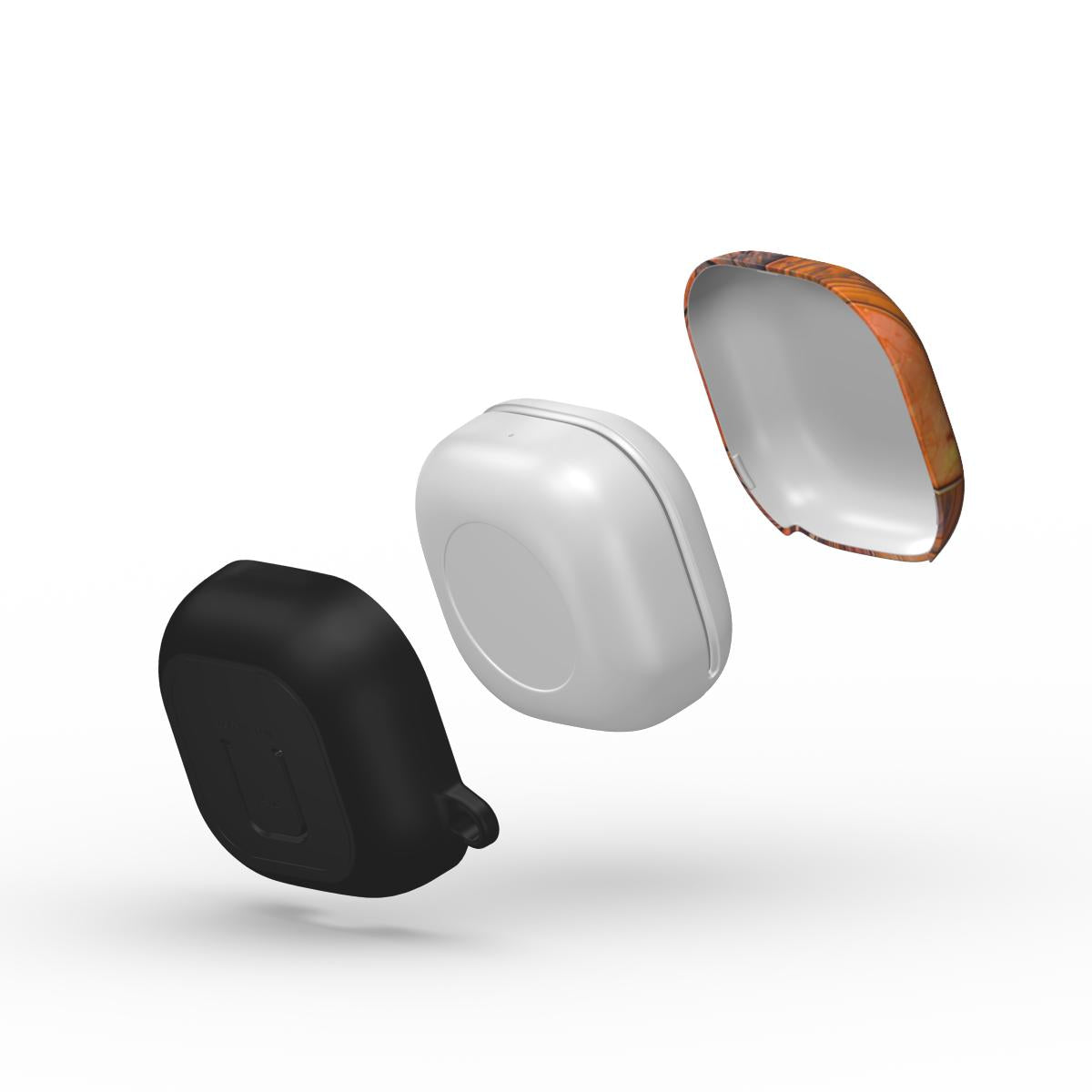 Samsung Buds case: Amber Wood Mosaic