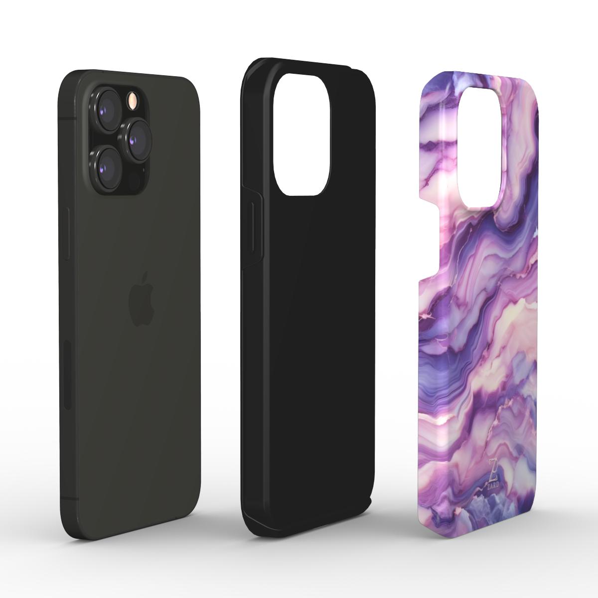 Phone tough case: Cosmic Purple Marble