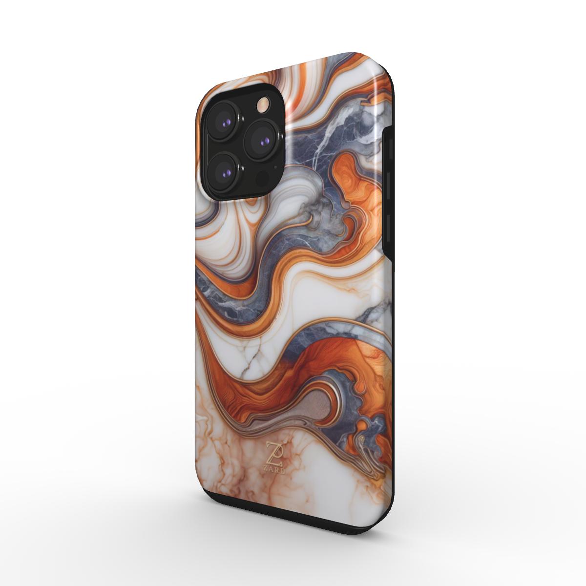 Phone tough case: Coffee Cream Marble