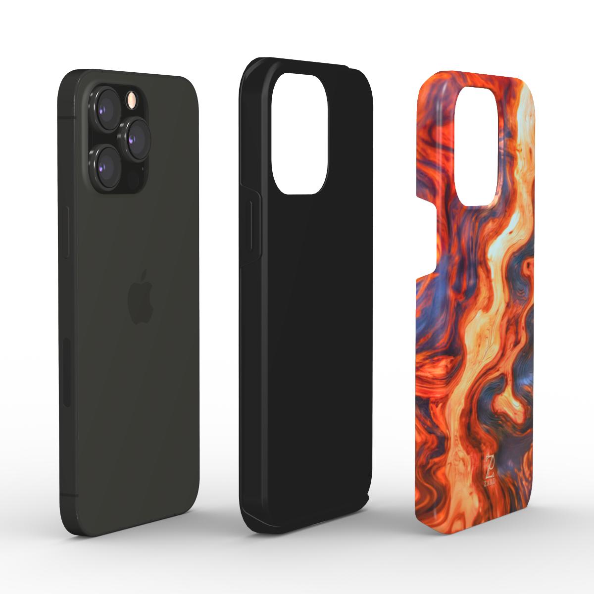 Phone tough case: Burning Wood
