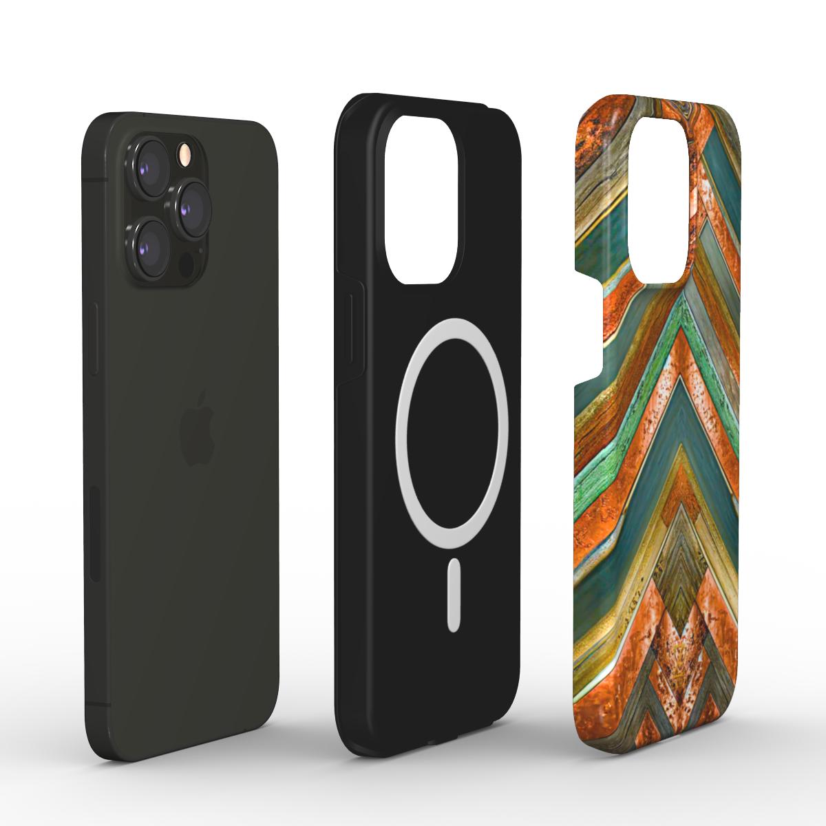 Phone tough case (MagSafe): Brass Copper Mirror