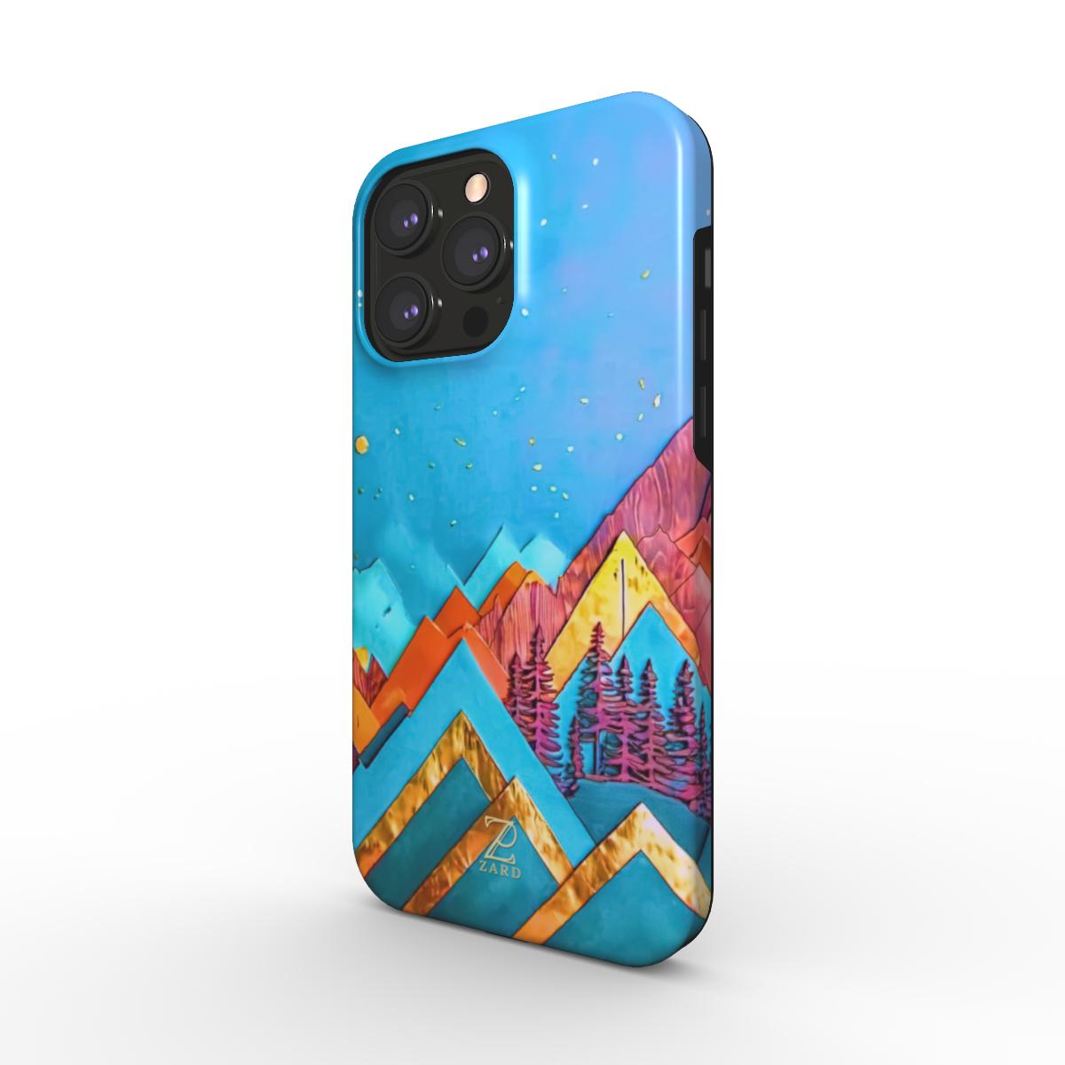 Phone tough case (MagSafe): Azure Mountains