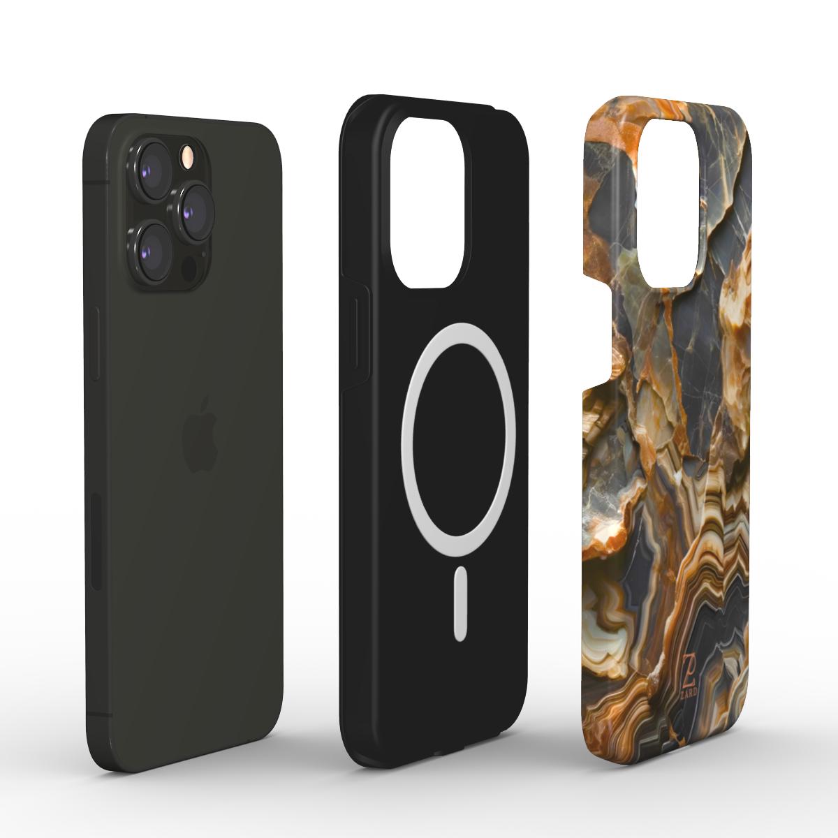 Phone tough case (MagSafe): Axinite Marble