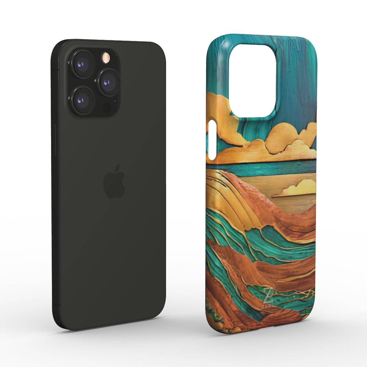 Phone snap case: Emerald Rustic Ocean