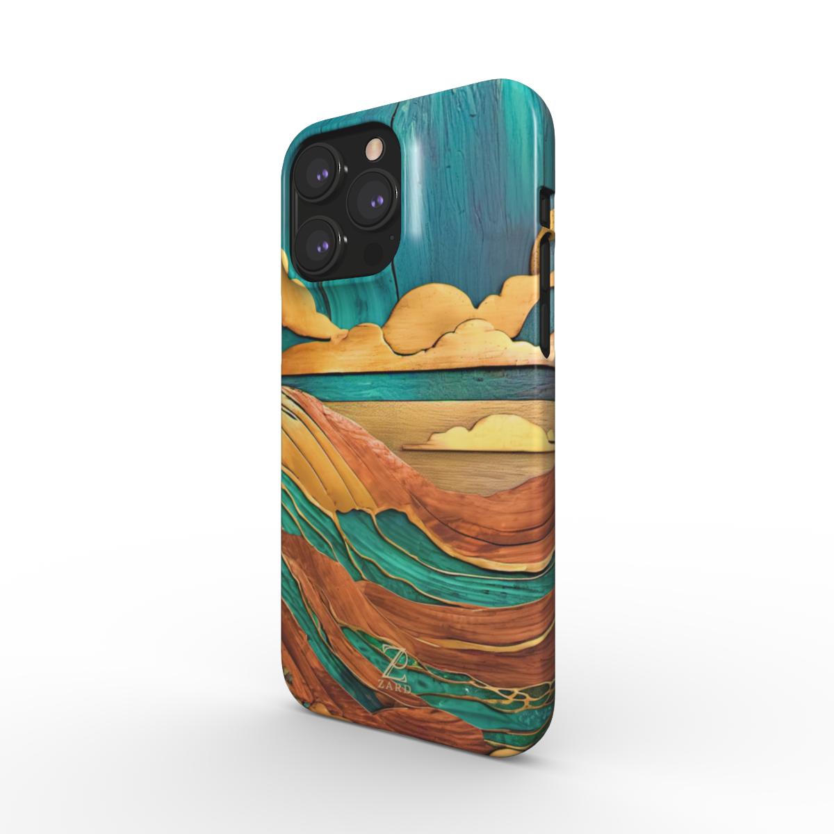 Phone snap case: Emerald Rustic Ocean