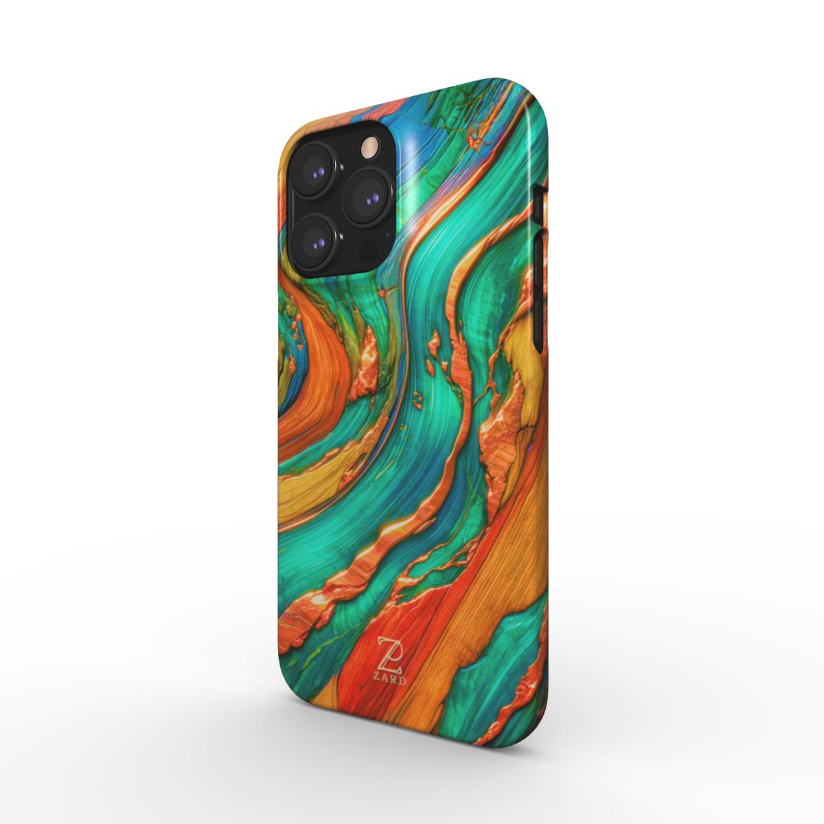 Phone snap case: Emerald Copper Timber