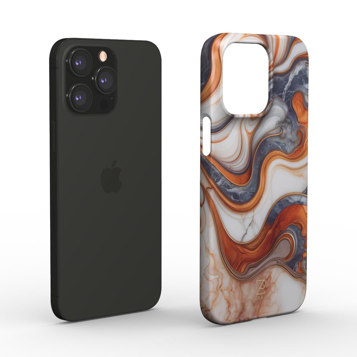 Phone snap case: Coffee Cream Marble
