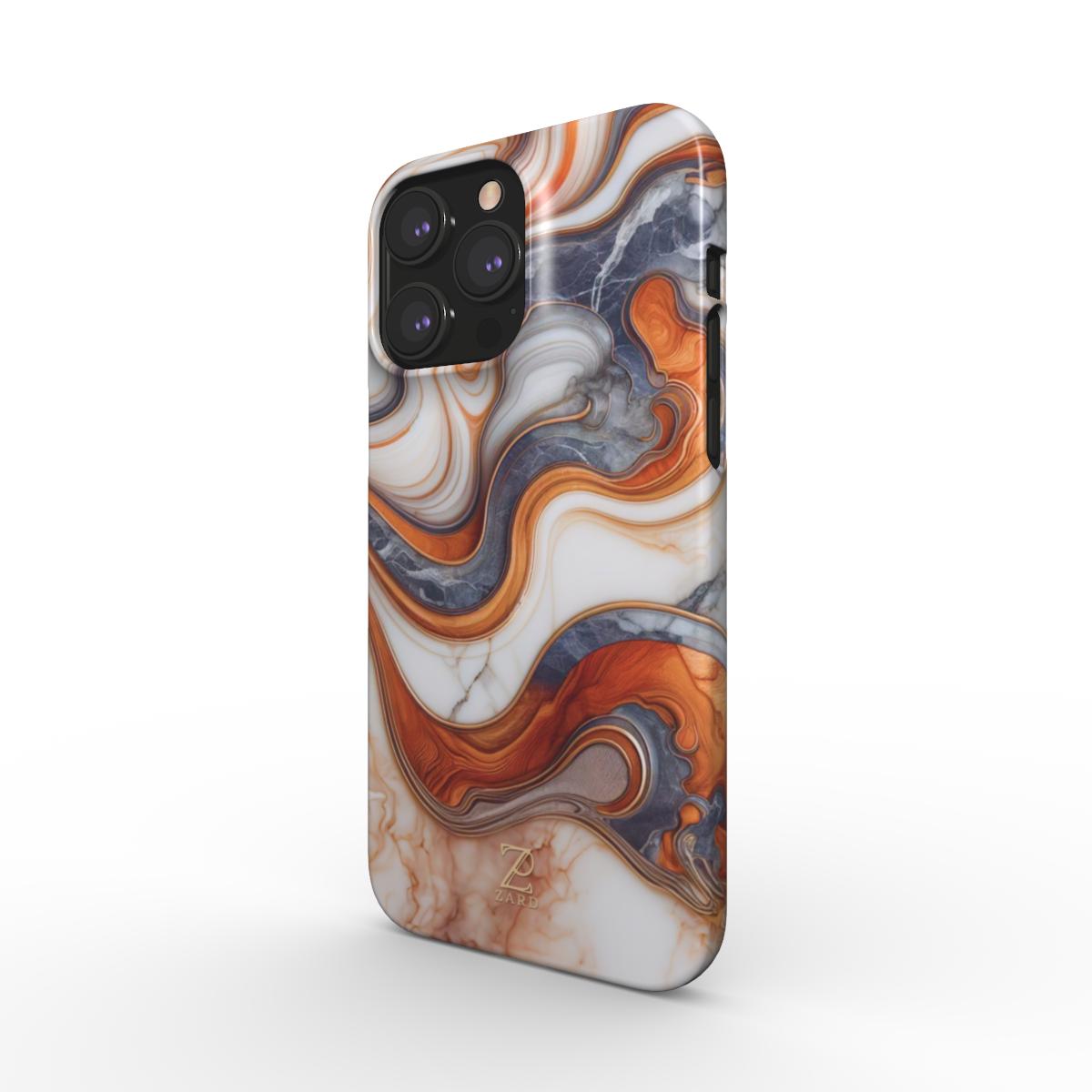 Phone snap case: Coffee Cream Marble