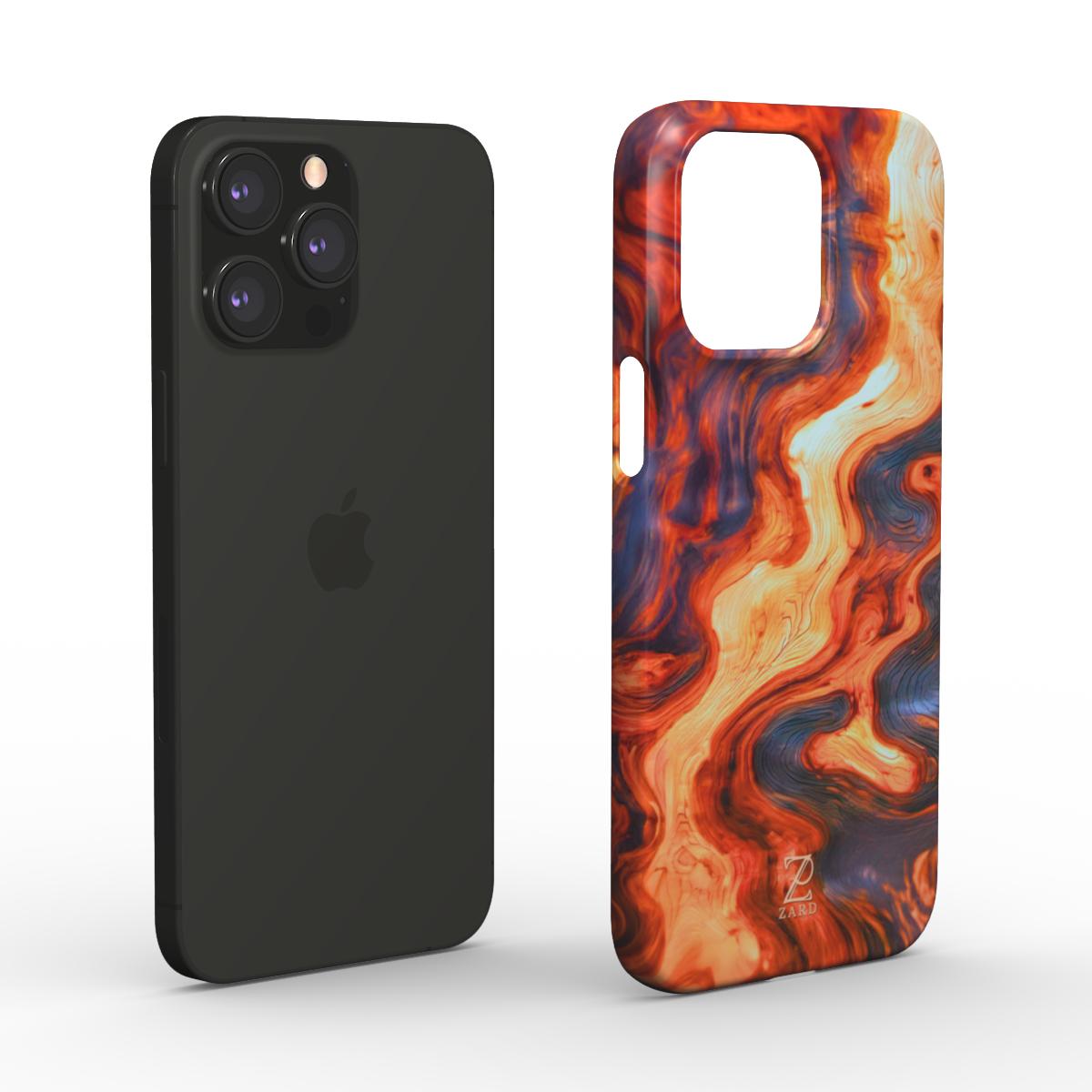 Phone snap case: Burning Wood