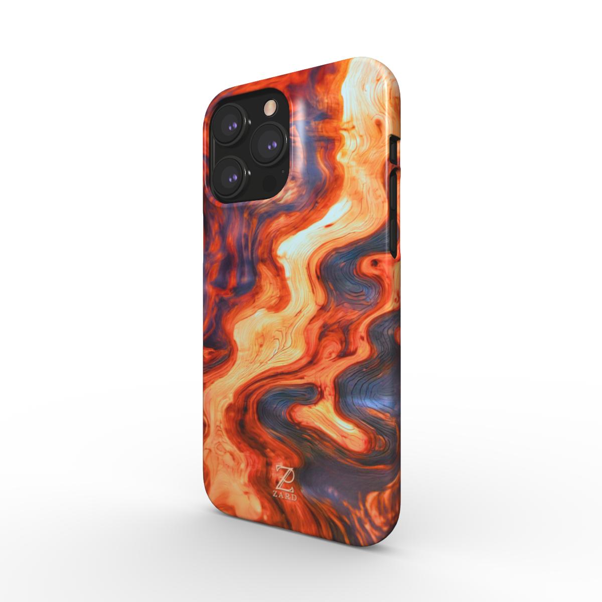 Phone snap case: Burning Wood