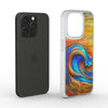 Phone clear case: Timber Sapphire Wave