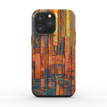 Phone tough case: Amber Timber