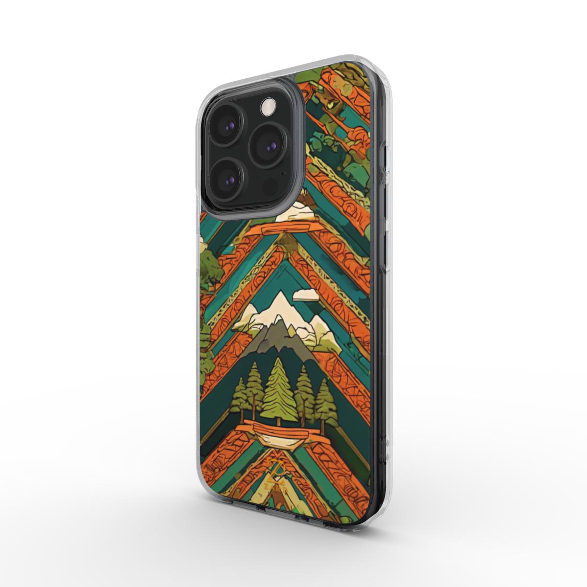 Phone clear case (MagSafe): Forest Mountain
