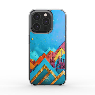 Phone clear case (MagSafe): Azure Mountains