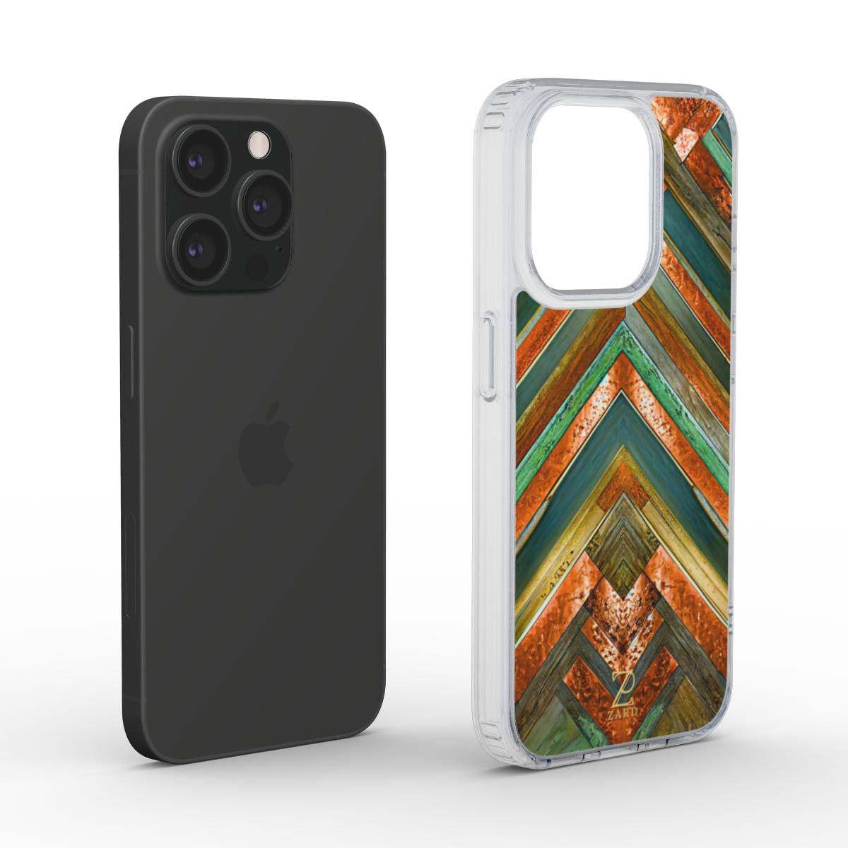 Phone clear case (MagSafe): Brass Copper Mirror