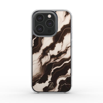Phone clear case (MagSafe): Onyx Marble