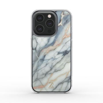 Phone clear case (MagSafe): Quartz Marble