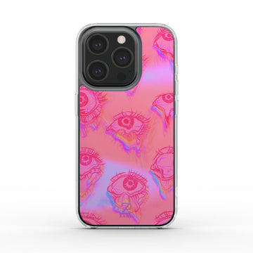 Phone clear case (MagSafe): Eyes Eyeing Eyes
