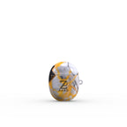 Yellow Grayscale Struct Marble