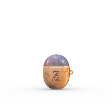 Google Pixel Buds Tough Case: Walnut Mosaic Wood