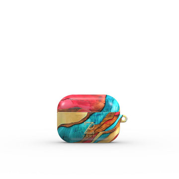 Apple AirPods Tough Case: Emerald Crimson Timber