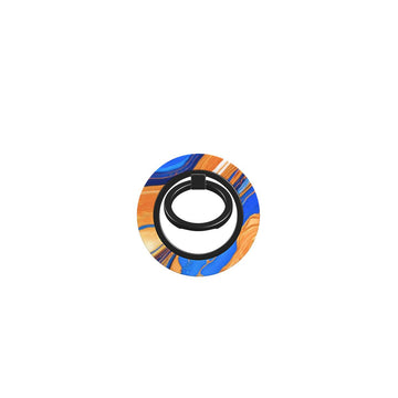 Phone Ring Holder: Sapphire Orange Marble