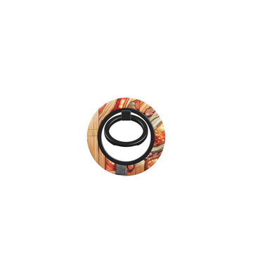 Phone Ring Holder: Amber Mosaic Timber