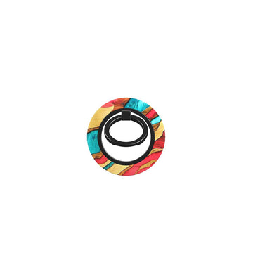 Phone Ring Holder: Emerald Crimson Timber