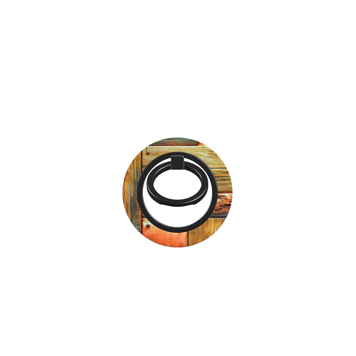 Phone Ring Holder: Copper Plated Wood