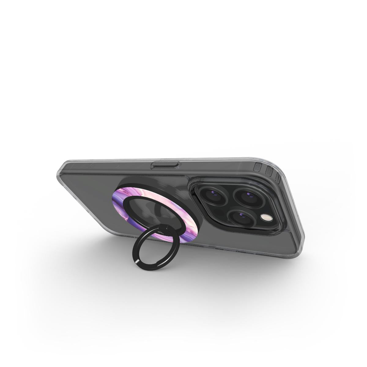 Phone Ring Holder: Cosmic Purple Marble