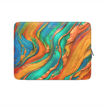 Laptop Sleeve: Emerald Copper Timber