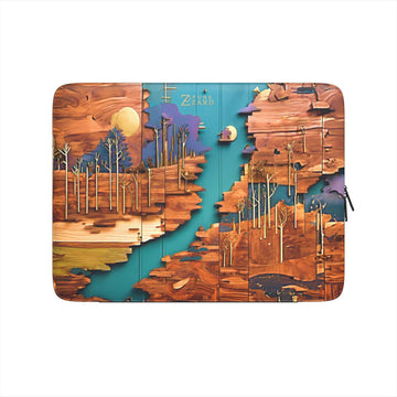 Laptop Sleeve: Rustic River Shore