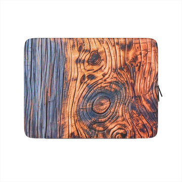 Laptop Sleeve: Charcoal Rustic Wood