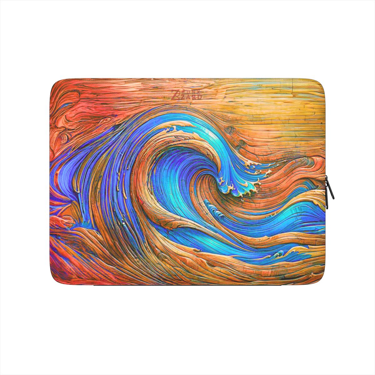 Laptop Sleeve: Timber Sapphire Wave