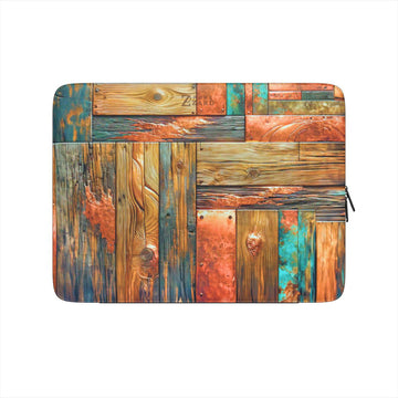 Laptop Sleeve: Copper Plated Wood